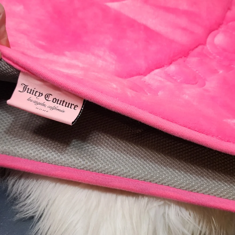 Juicy Couture Hot Pink Memory foam Bath Rug New